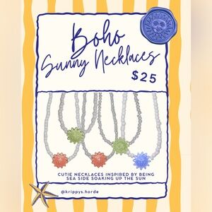 Boho Sunny Necklace Set - Multicolor